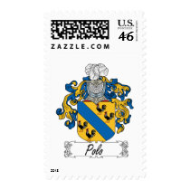 Polo Family Crest postage by coatsofarms Polo Family Crest postage