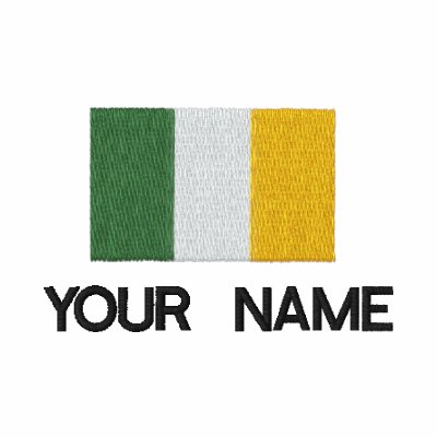 Polo irlandés bordado personalizado de la bandera Polo irlandés bordado personalizado de la bandera
