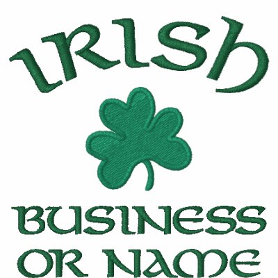 Polo Shirt-Irish Shamrock Embroided