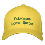 Polokwane Loves Soccer - South Africa Caps Embroidered Baseball Caps