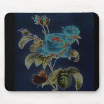 Polorized cabbage rose mousepads by design_girl Polorized cabbage rose mousepads