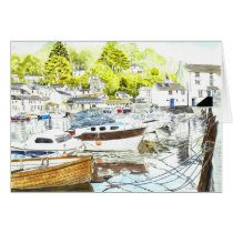 'Polperro Reflections' Card by picklelillysdad 'Polperro Reflections' Card