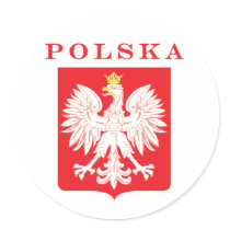 Polska Eagle Red Shield stickers