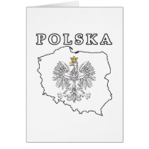 Polska Map With Eagle cards