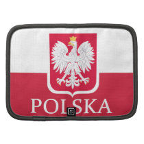 Polska Polish Flag Coat of Arms Rickshaw Folio Folio Planner