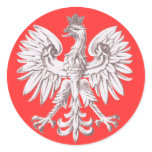 Polska Round Stickers