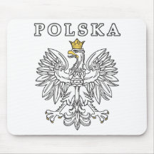 Polska With Polish Eagle Mouse Mats