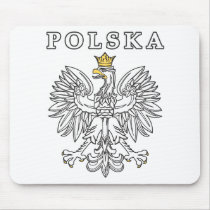 Polska With Polish Eagle Mouse Mats
