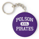 Polson - Pirates - High School - Polson Montana Key Chain