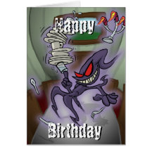 Poltergeist Birthday Card