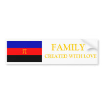 Poly Pride Family Made with Pride Bumper Sticke Bumper Stickers