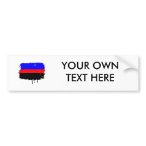 POLYAMORY FLAG DRIPPING BUMPER STICKER