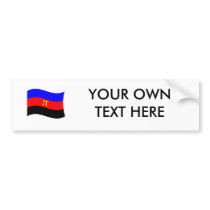 POLYAMORY FLAG WAVING BUMPER STICKERS