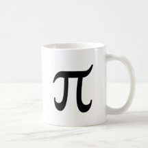 POLYAMORY PI SYMBOL BLACK COFFEE MUGS