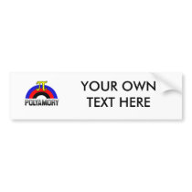 POLYAMORY RAINBOW FLAG BUMPER STICKER