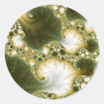 Polyatomic - Fractal Round Stickers