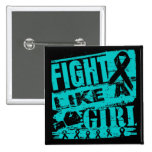 Polycystic Kidney Disease BurnOut Fight Like Girl buttons