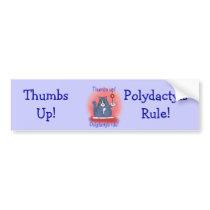 Polydactyls Rule! Bumper Stickers