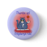 Polydactyls Rule! Pinback Button