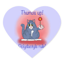 Polydactyls Rule! Stickers