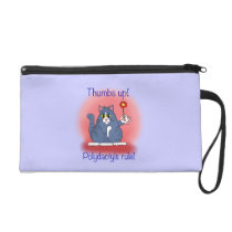 Polydactyls Rule! Wristlet Clutches