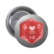 PolyGeek Button - Pink