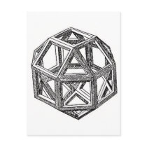 Polyhedra. postcards by LeonardoDaVinci Polyhedra. postcards