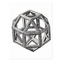 Polyhedra. Postcard