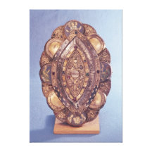 Polylobed elliptical reliquary canvas prints