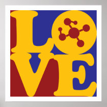 Polymer Chemistry Love Posters