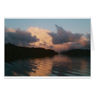Polynesia Sunrise Card by pmmclure