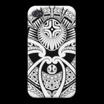Polynesian tribal mixed tattoo design iphone cases