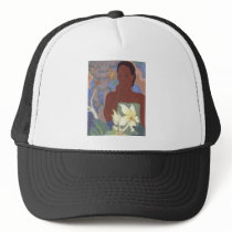 Polynesian Woman and Tiki by Arman Manookian, 1929 Mesh Hat