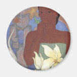 Polynesian Woman and Tiki by Arman Manookian, 1929 Magnets