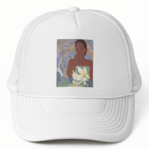 'Polynesian Woman and Tiki' - Hat
