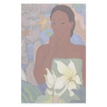 'Polynesian Woman and Tiki' - Stationary Custom Stationery