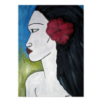 Polynesian Woman Print by cboyd3 Polynesian Woman Print