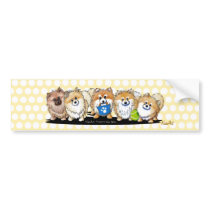 Pom Party Bumper Sticker bumper stickers