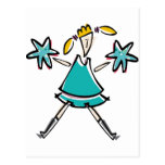 Pom Pom Girl Post Card