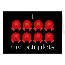 Pom Pom Octuplets Card cards