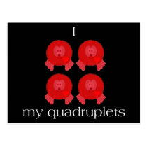 Pom Pom Quadruplets Postcard postcards