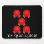 Pom Pom Quintuplets Mousepad