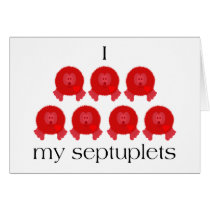 Pom Pom Septuplets Card cards