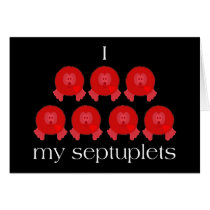 Pom Pom Septuplets Card cards