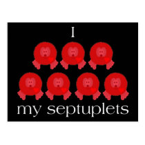 Pom Pom Septuplets Postcard postcards
