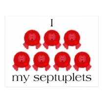 Pom Pom Septuplets Postcard postcards