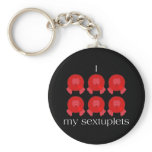 Pom Pom Sextuplets Keychain