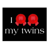 Pom Pom Twins Postcard postcards