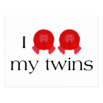 Pom Pom Twins Postcard postcards