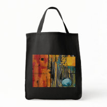 Pomegranate & Blueberry Orange Juice Abstract Bag